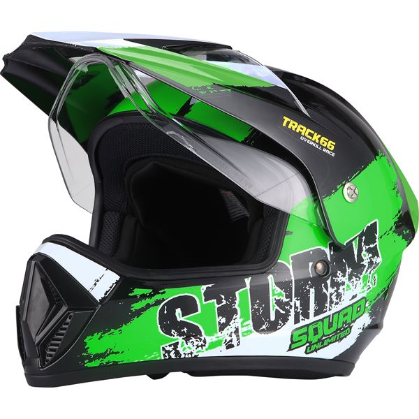 Casque moto cross Storm vert taille XL EOLE