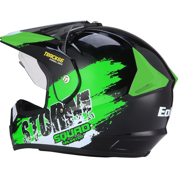 Casque moto cross Storm vert taille XL EOLE
