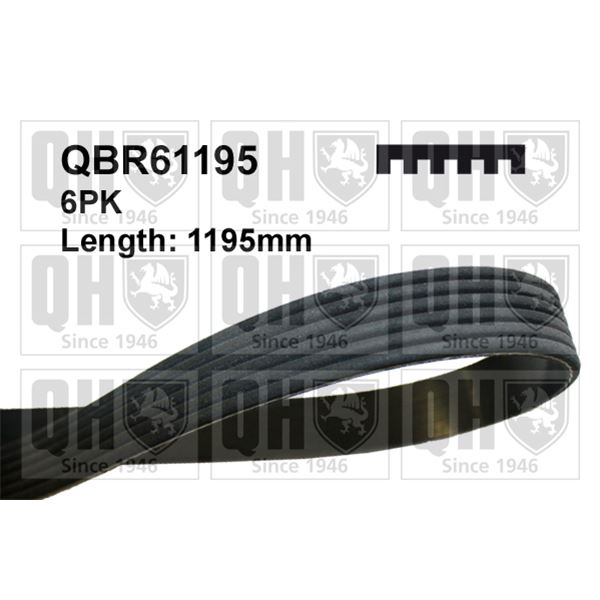 1 courroie d'entrainement Quinton Hazell QBR61195