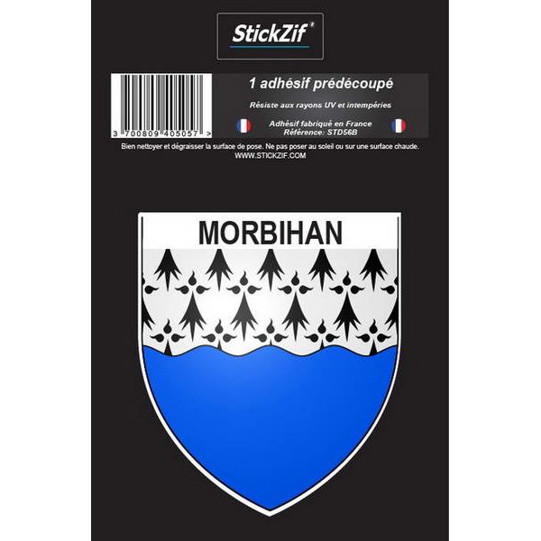 1 ADHÉSIF "DÉPARTEMENT" BLASON MORBIHAN
