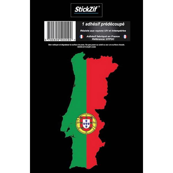 1 ADHÉSIF "PAYS" CARTE PORTUGAL