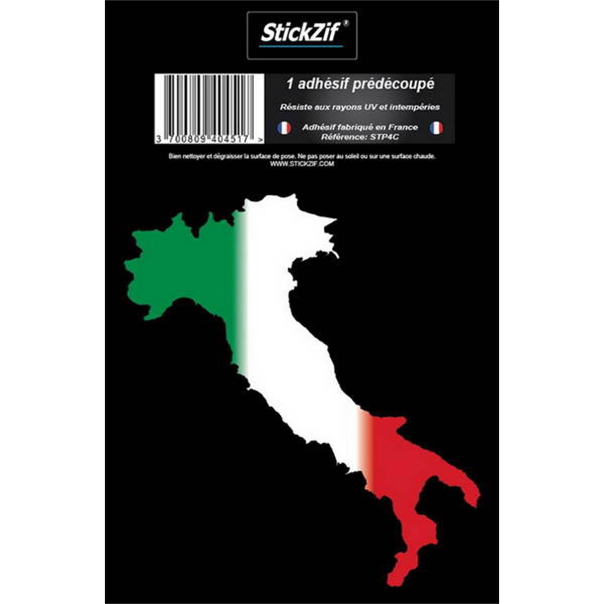Adhésif "pays" Carte Italie