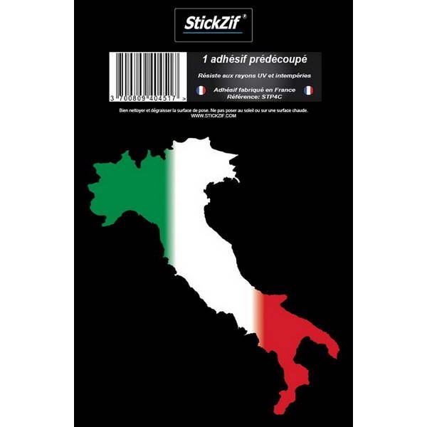 1 ADHÉSIF "PAYS" CARTE ITALIE