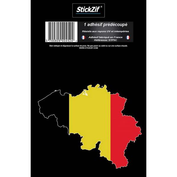 1 ADHÉSIF "PAYS" CARTE BELGIQUE