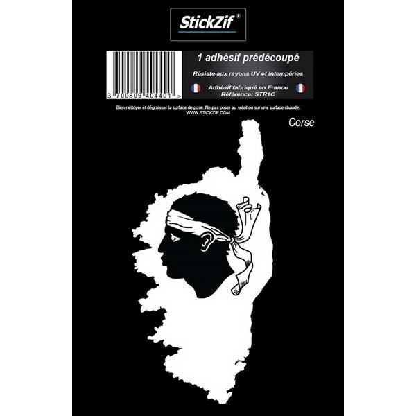 1 ADHÉSIF "RÉGION" CARTE CORSE