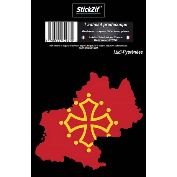 1 ADHÉSIF "RÉGION" CARTE OCCITANIE