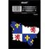 1 ADHÉSIF "RÉGION" CARTE PICARDIE