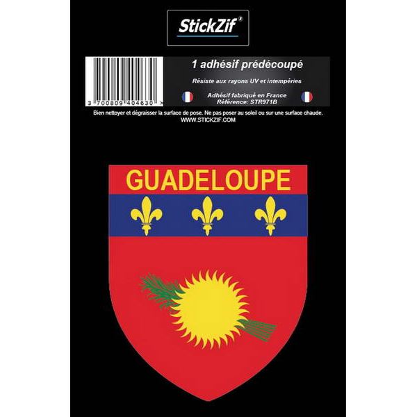 1 ADHÉSIF "RÉGION" BLASON GUADELOUPE
