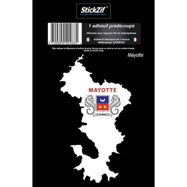 1 ADHÉSIF "RÉGION" CARTE MAYOTTE