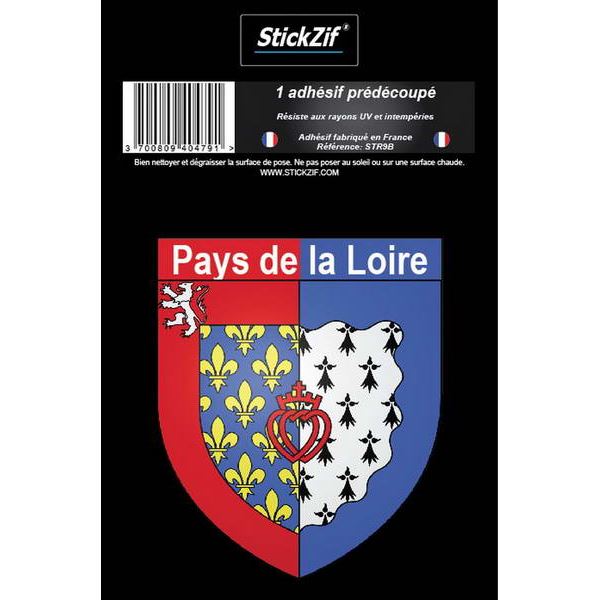 1 ADHÉSIF "RÉGION" BLASON PAYS DE LA LOIRE