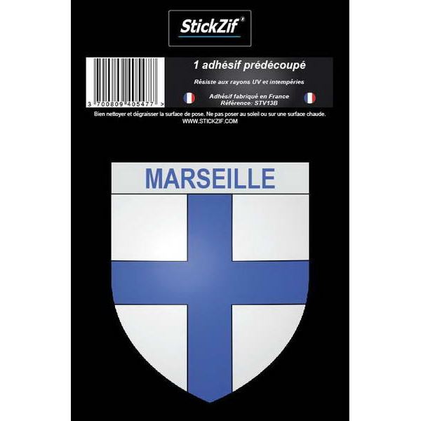 1 ADHÉSIF "VILLE" BLASON MARSEILLE