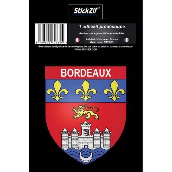 1 ADHÉSIF "VILLE" BLASON BORDEAUX