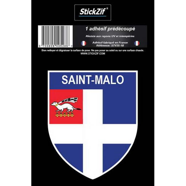 1 ADHÉSIF "VILLE" BLASON SAINT-MALO