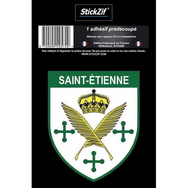 1 ADHÉSIF "VILLE" BLASON SAINT-ETIENNE