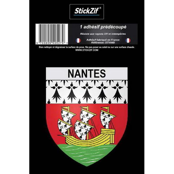 1 ADHÉSIF "VILLE" BLASON NANTES