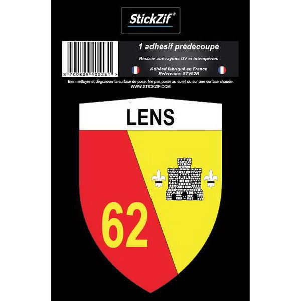 1 ADHÉSIF "VILLE" BLASON LENS