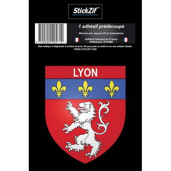 1 ADHÉSIF "VILLE" BLASON LYON