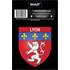 1 ADHÉSIF "VILLE" BLASON LYON