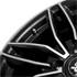 Jante alu Racer 18 pouces Noir Satin Face Polie
