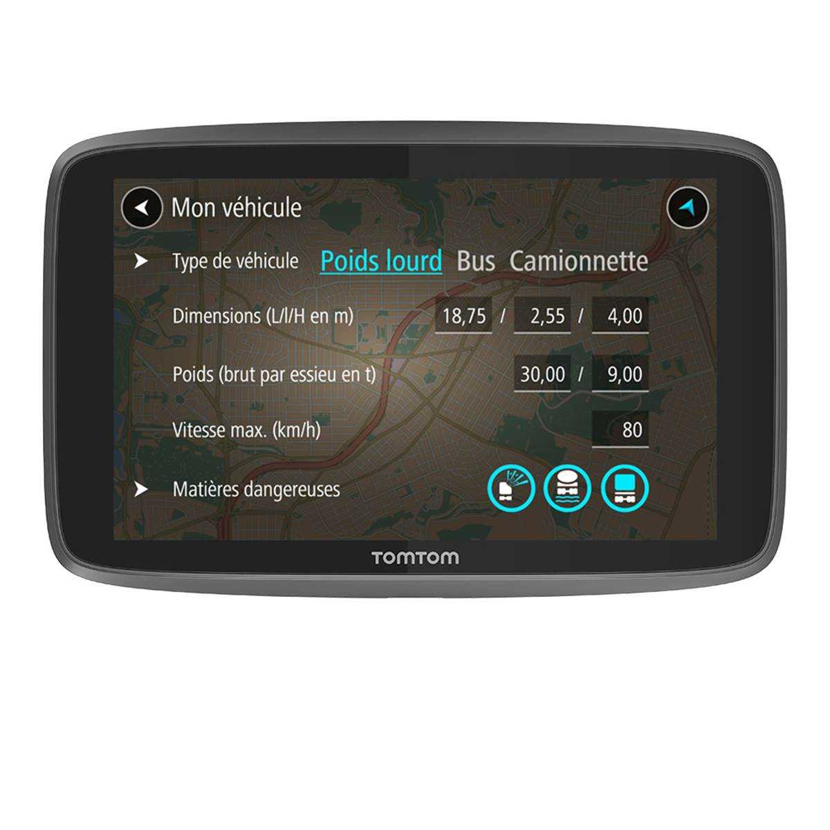 Gps Poids Lourd Tomtom Go Professional 6250