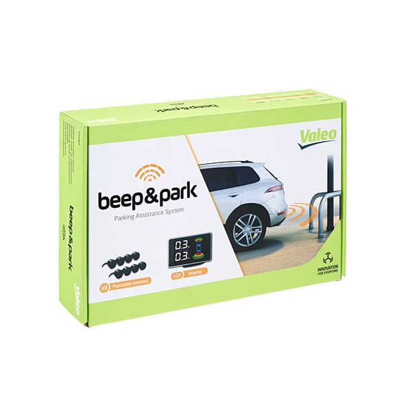 Kit radar de recul n°3 avec 8 capteurs + Ecran LCD - VALEO BEEP & PARK