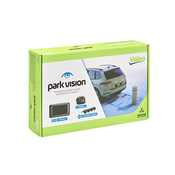 Kit radar de recul Park Vision : Camera + 4 capteurs + Ecran TFT VALEO