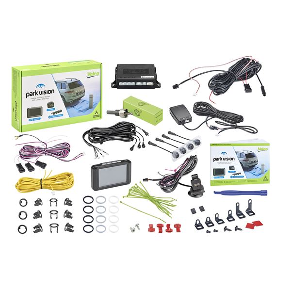Kit radar de recul Park Vision : Camera + 4 capteurs + Ecran TFT VALEO