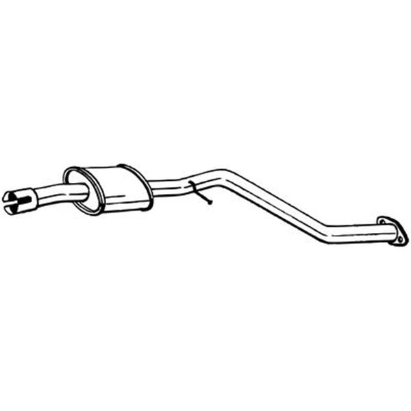 1 silencieux d'échappement intermédiaire Bosal 281971