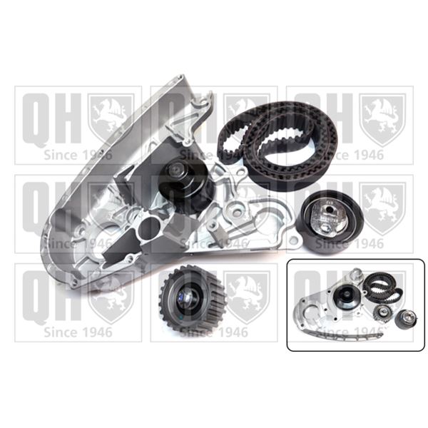 1 kit de distribution + 1 pompe à eau Quinton Hazell QBPK7060