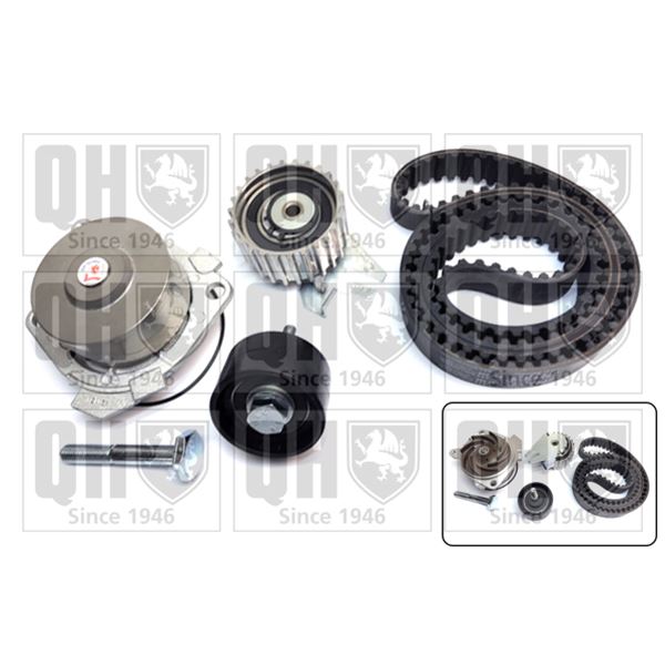 1 kit de distribution + 1 pompe à eau Quinton Hazell QBPK8660