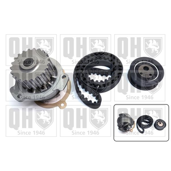 1 kit de distribution + 1 pompe à eau Quinton Hazell QBPK8970