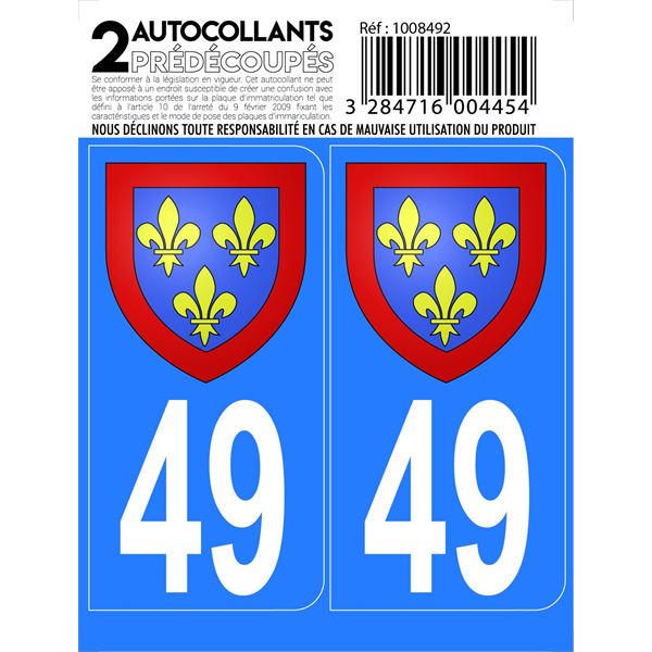 ADH DEPT 49 BLASON D ANJOU