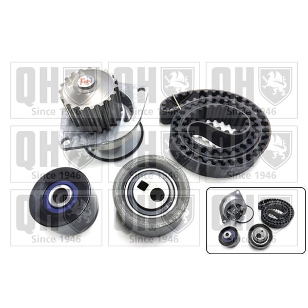 1 kit de distribution + 1 pompe à eau Quinton Hazell QBPK3210