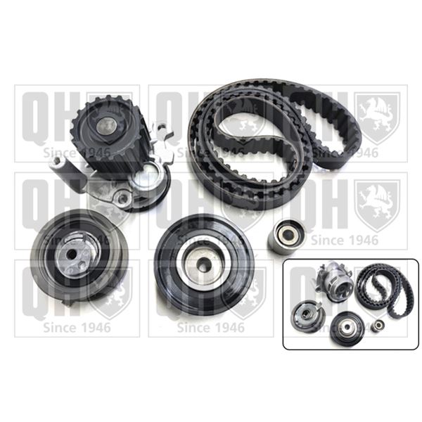 1 kit de distribution + 1 pompe à eau Quinton Hazell QBPK4380