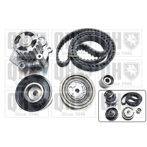 1 kit de distribution + 1 pompe à eau Quinton Hazell QBPK4381