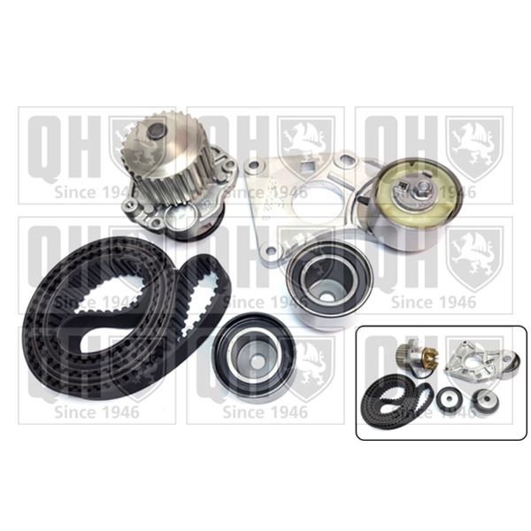 1 kit de distribution + 1 pompe à eau Quinton Hazell QBPK5910