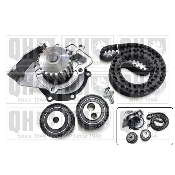1 kit de distribution + 1 pompe à eau Quinton Hazell QBPK7530