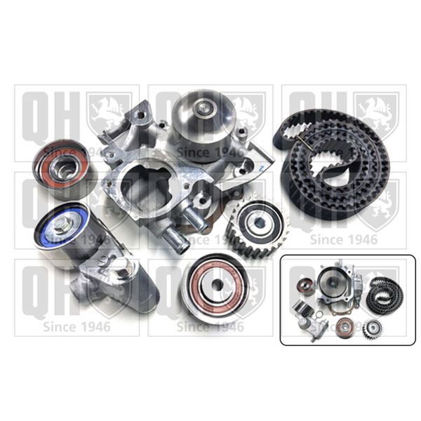 1 kit de distribution + 1 pompe à eau Quinton Hazell QBPK7680