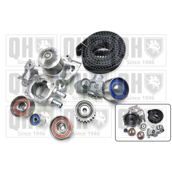 1 kit de distribution + 1 pompe à eau Quinton Hazell QBPK7721