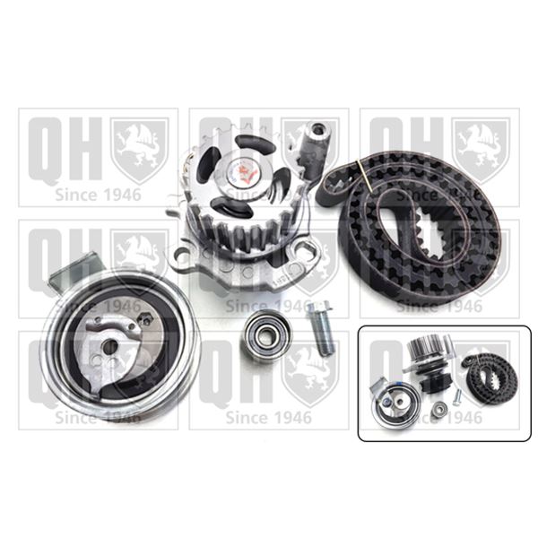 1 kit de distribution + 1 pompe à eau Quinton Hazell QBPK7870