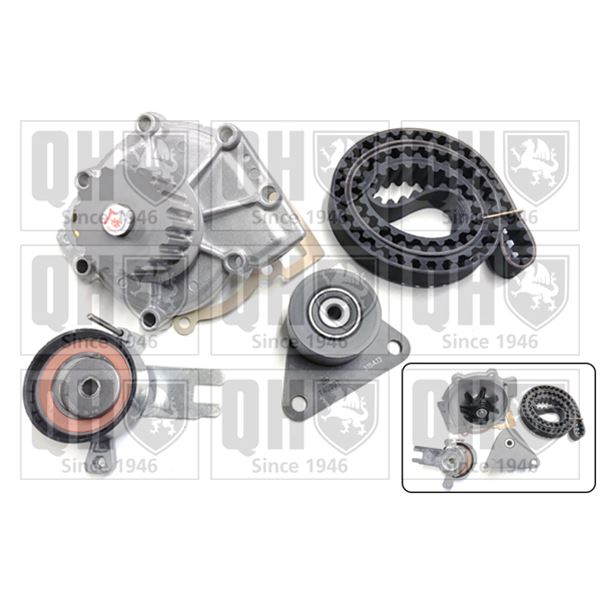 1 kit de distribution + 1 pompe à eau Quinton Hazell QBPK8010