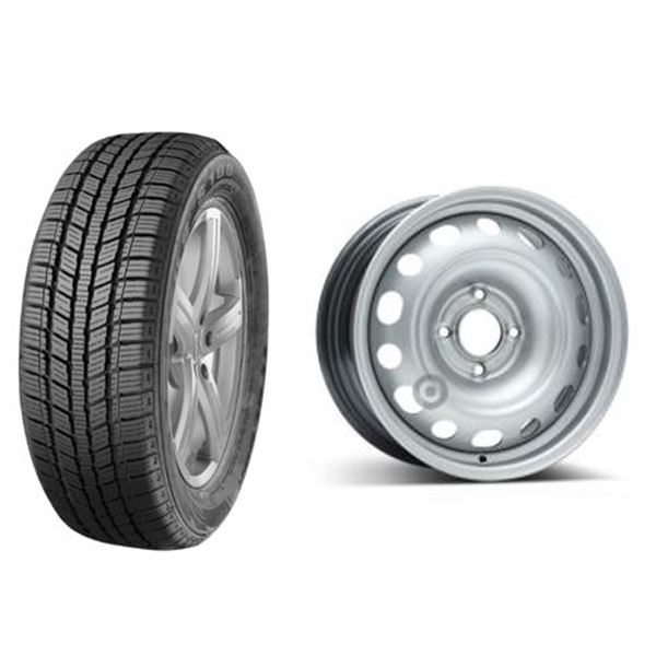 Pack Jante tôle + Pneu hiver Tracmax S110 185/65R15 88T