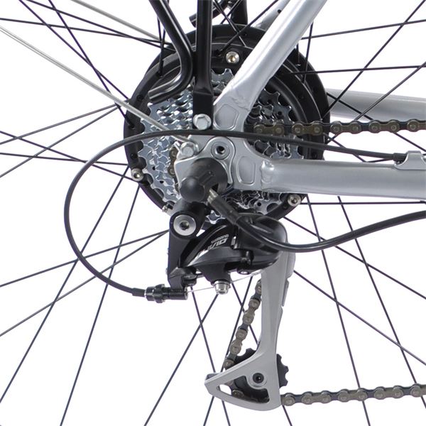 Vélo ville électrique homme Axel Taille 45 (M)  gris + batterie offerte !