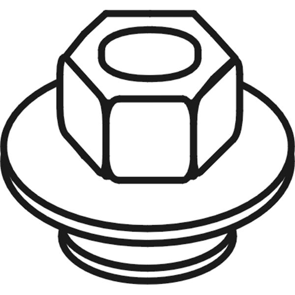 1 écrou pour pose d'échappement Walker 81781