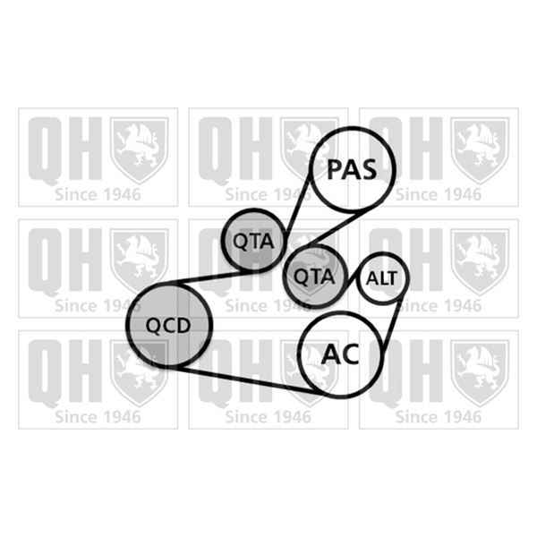 1 kit d'entrainement Quinton Hazell QDK111