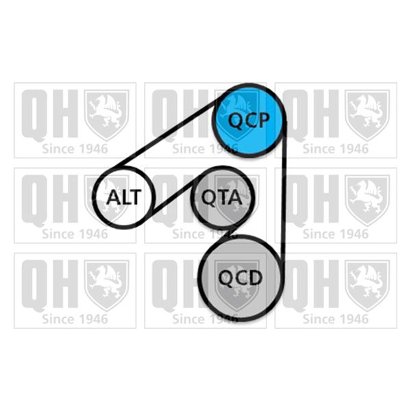 1 kit d'entrainement Quinton Hazell QDK122