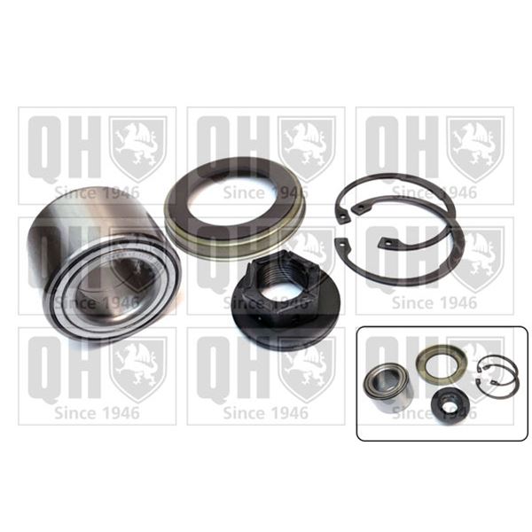 1 kit de roulement de roue arrière Quinton Hazell QWB1541