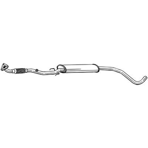 1 silencieux d'échappement intermédiaire Bosal 291149