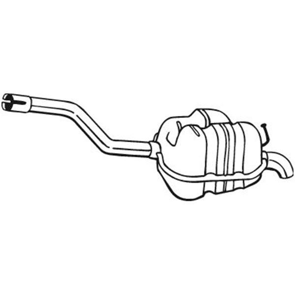 1 silencieux d'échappement arrière Bosal 233543