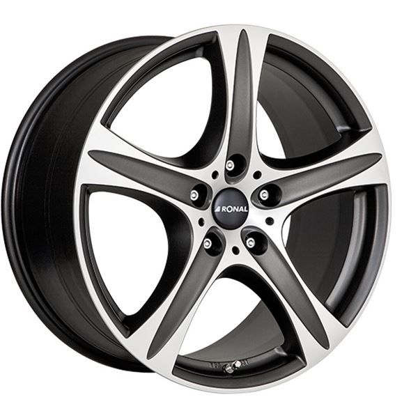 Jante aluminium Ronal 18 pouces Noir Mat / Face Miroir